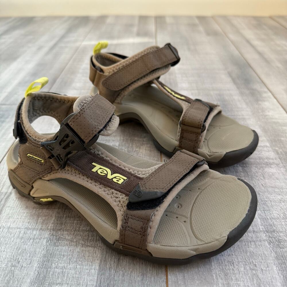 Teva Brown and Yellow Outdoor Sport Sandals